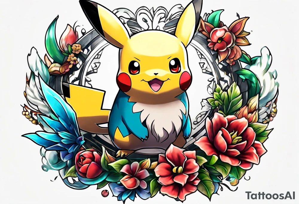 all pokemons in one tattoo tattoo idea