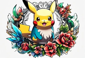 all pokemons in one tattoo tattoo idea