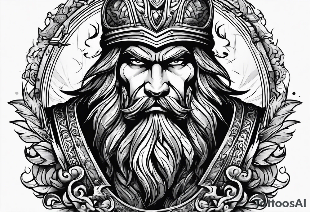 Barbarian Coming out of a book tattoo idea