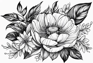Flowers Amber Elizabeth Worthington 07-11-2023 tattoo idea