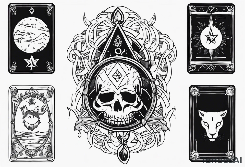 Greed tarot card tattoo idea