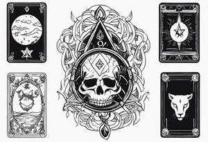 Greed tarot card tattoo idea