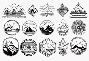 kirgistan tattoo ideas small female nomadic tattoo idea