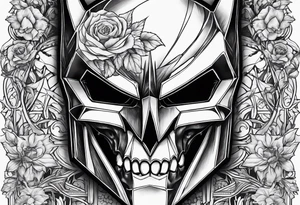 skull of batman tattoo idea