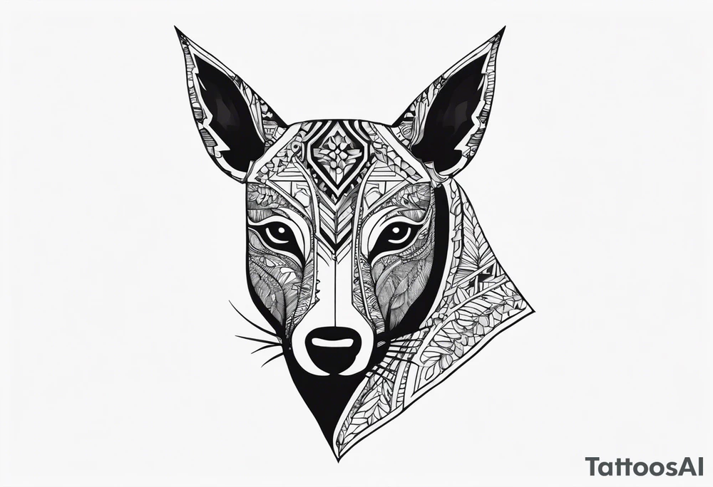 Canguro con guantes tattoo idea