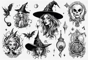 witch tattoo idea