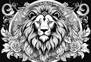 Leo zodiac tattoo idea