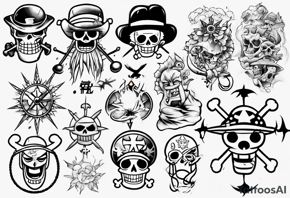 one piece tattoo tattoo idea