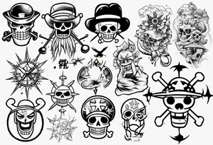 one piece tattoo tattoo idea