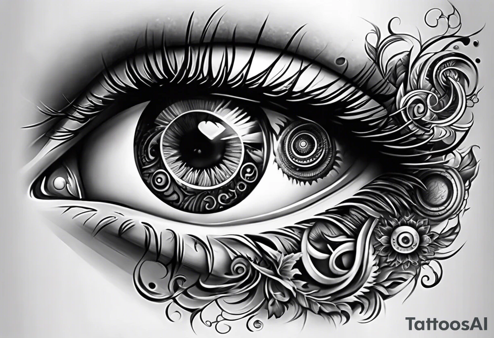 Eyes within infinity tattoo idea