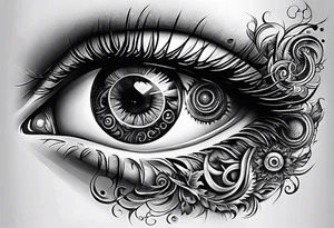 Eyes within infinity tattoo idea