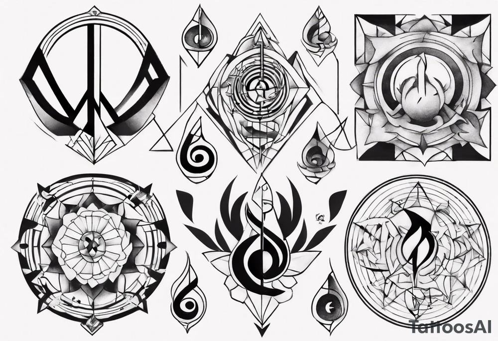 Finding peace in music tattoo idea