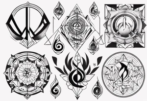 Finding peace in music tattoo idea