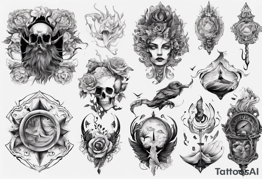 Тату рукав мужской tattoo idea