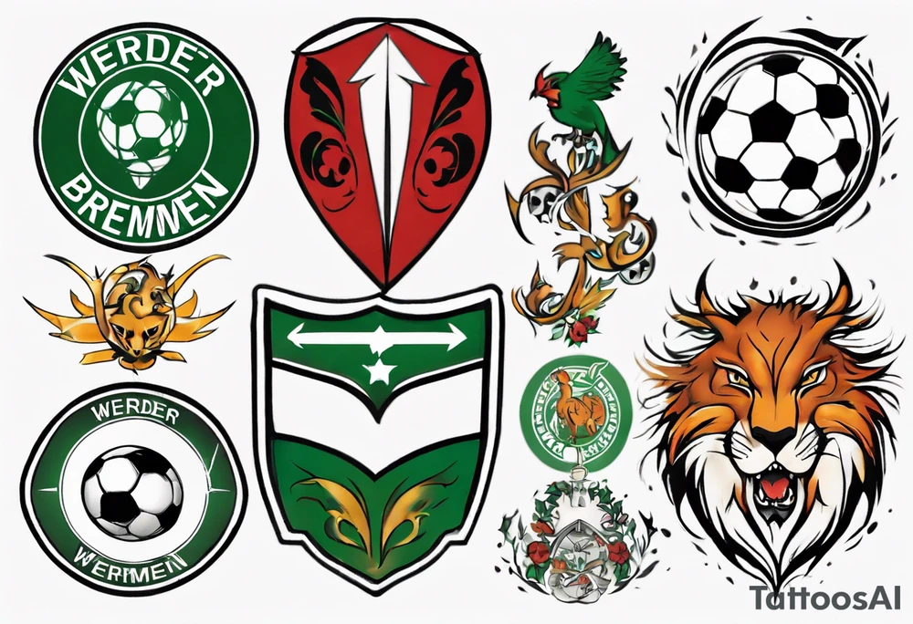 werder bremen fußball tattoo idea