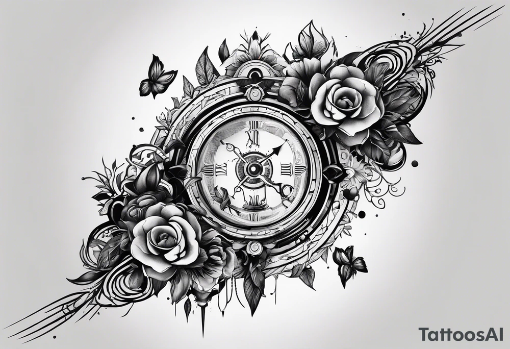 Reincarnation forearm tattoo minimalism tattoo idea