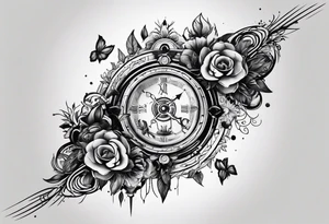 Reincarnation forearm tattoo minimalism tattoo idea