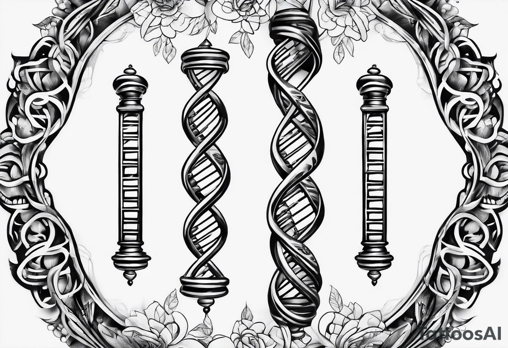 Dna strand tattoo idea