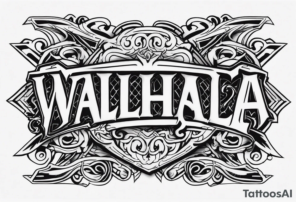 Valhalla soldier tattoo idea