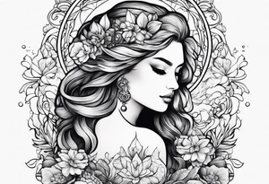 a storybook siren tattoo idea