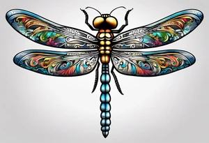 dragonfly made out of wrenches tattoo idea