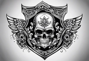 protective shield tattoo idea