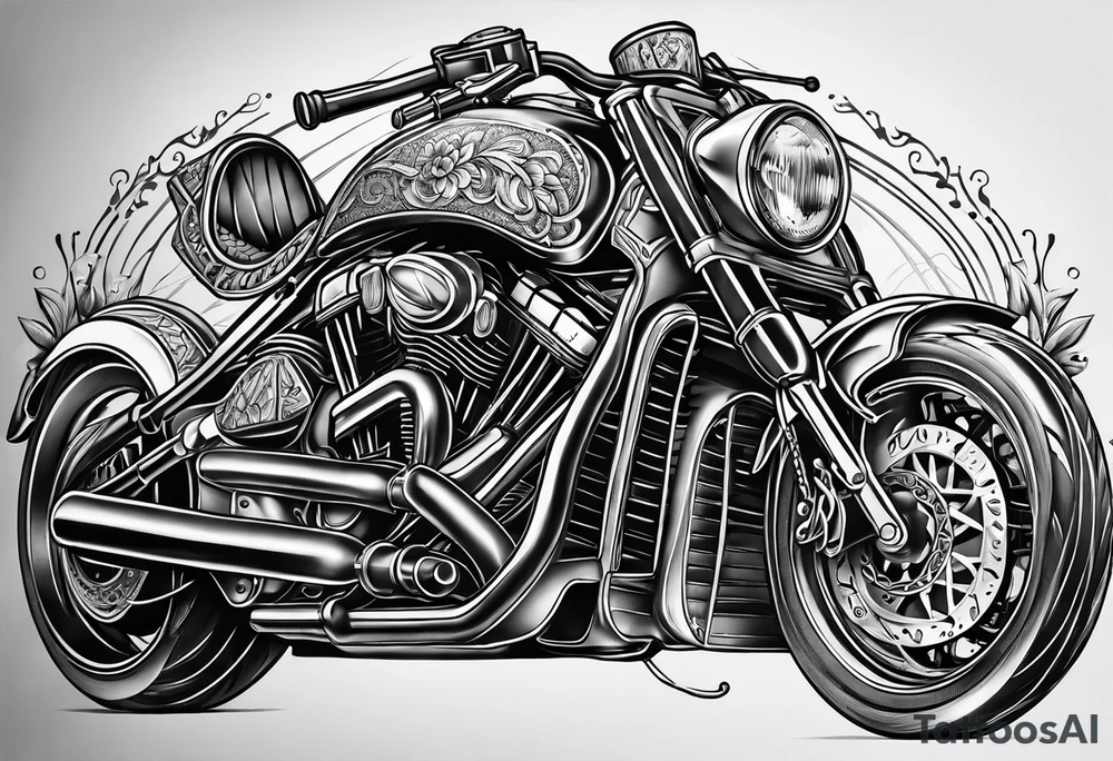 braided leather tattoo idea
