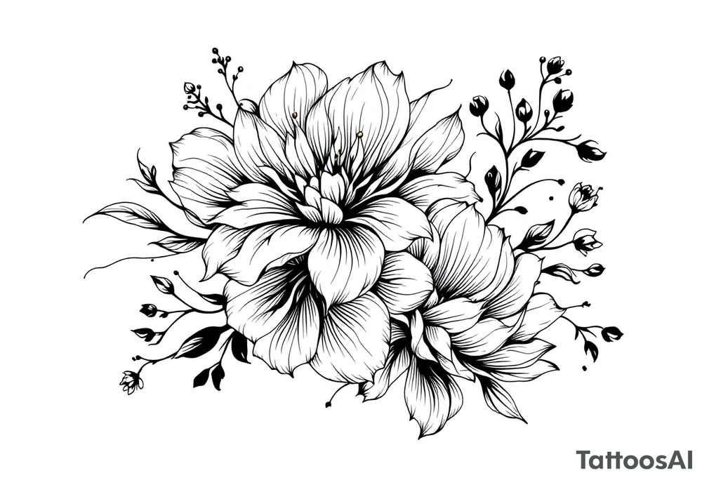 flowers tattoo idea