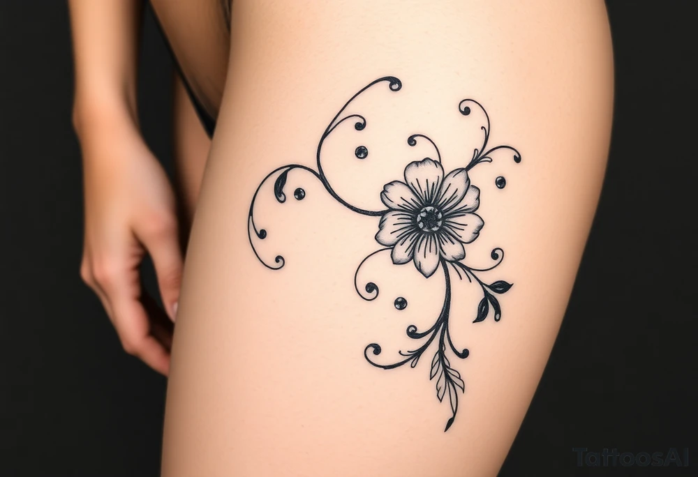 Top half of woman, Gothic and dark, sexy tattoo idea
