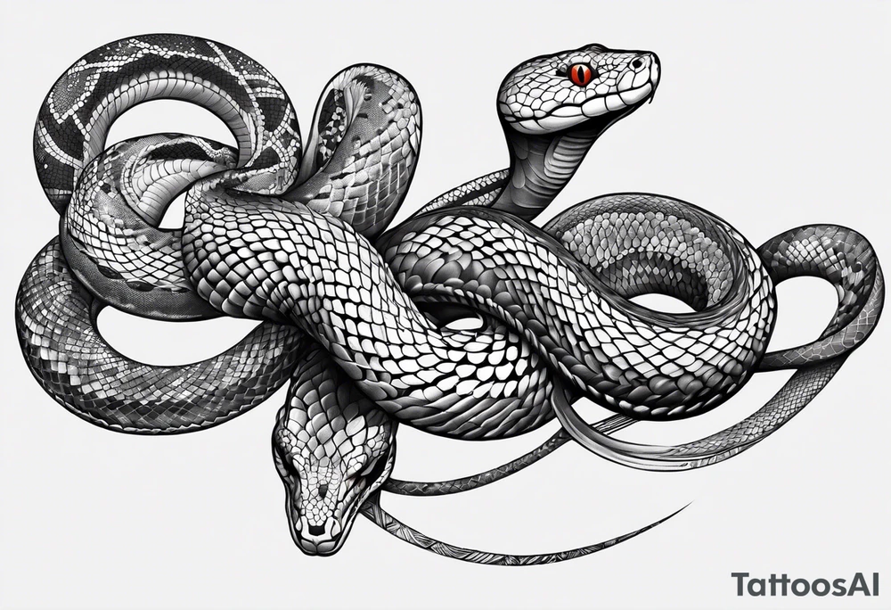 snake wrapping around entire arm starting at the shoulder tattoo idea