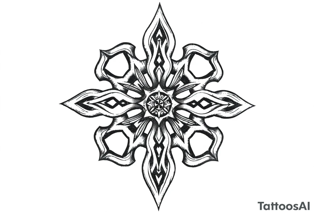 Celtic star tattoo idea