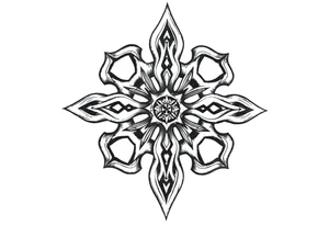 Celtic star tattoo idea