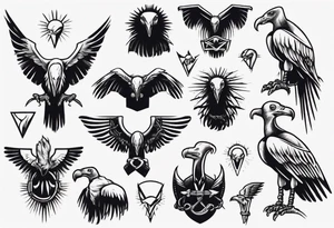 vulture
classic tattoo style tattoo idea