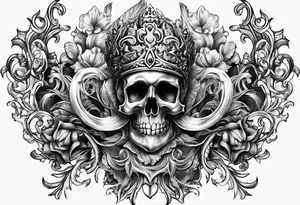 Fleur de lis warrior sleeve tattoo idea