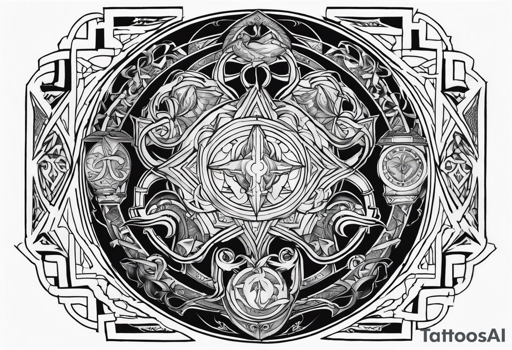 Norse mythology tattoo symbolizing the night tattoo idea