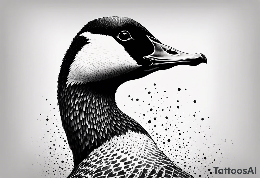 angry canadian goose tattoo idea