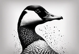 angry canadian goose tattoo idea