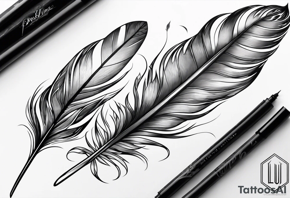 Lumos Phoenix feather tattoo idea