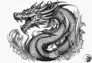 Drache tattoo idea