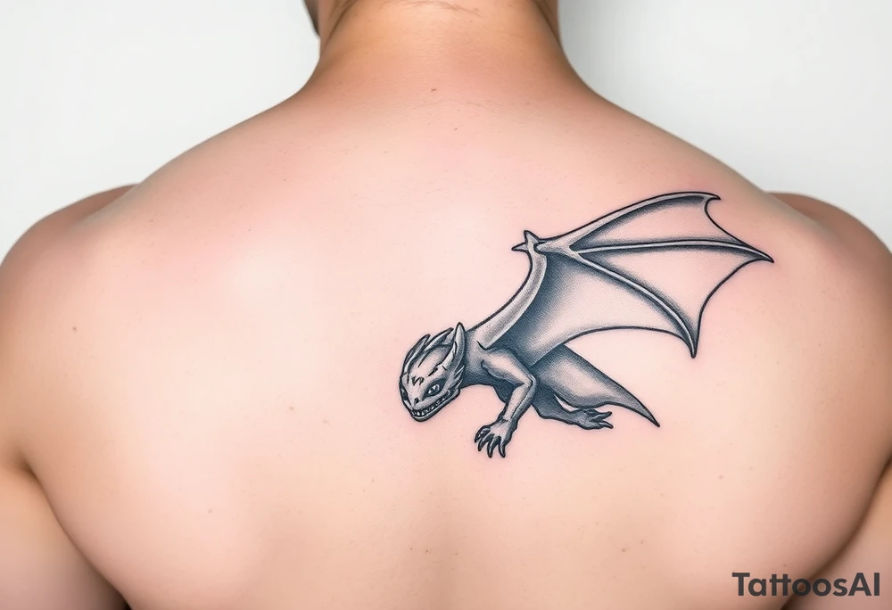 Toothless on forearm tattoo idea