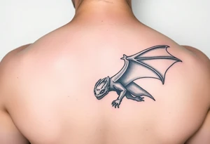 Toothless on forearm tattoo idea