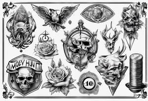 money hunt tattoo idea