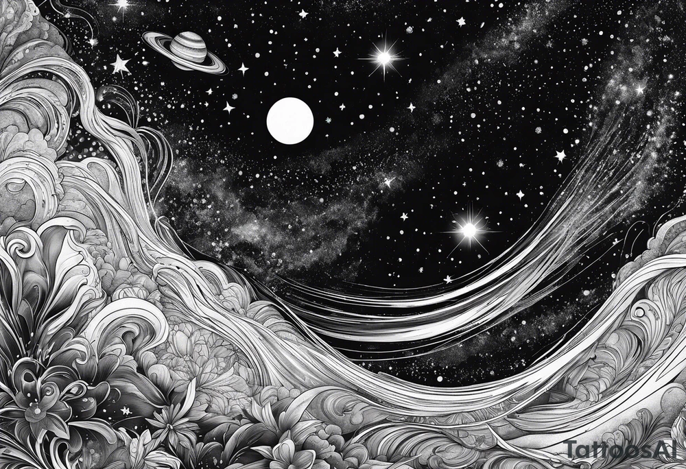 milky way galaxy tattoo idea
