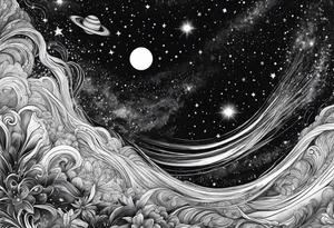 milky way galaxy tattoo idea