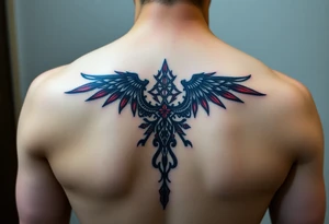 representing equilibrium or balance. color could be black and red or only black tattoo idea
