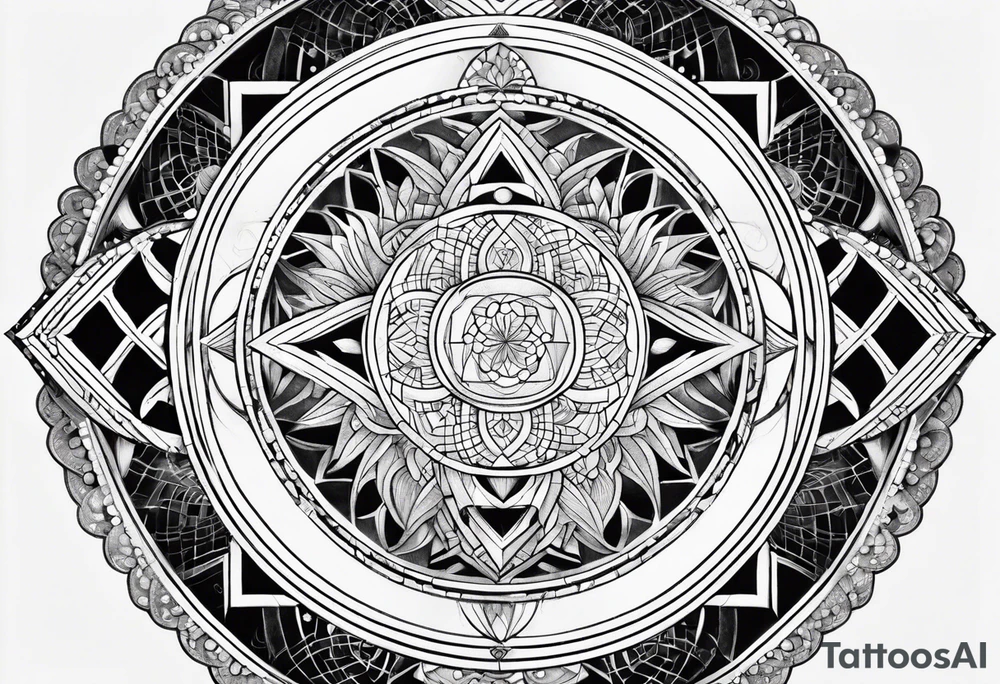Sacred geometry, Pisces tattoo idea