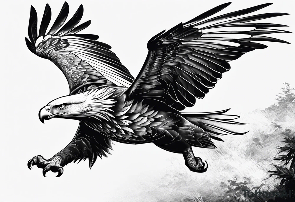 Flying Eagle tattoo idea