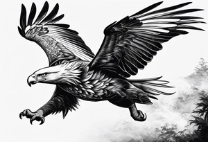 Flying Eagle tattoo idea