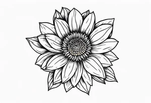 Indian blanket flower tattoo idea