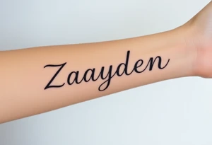 Zayden tattoo idea